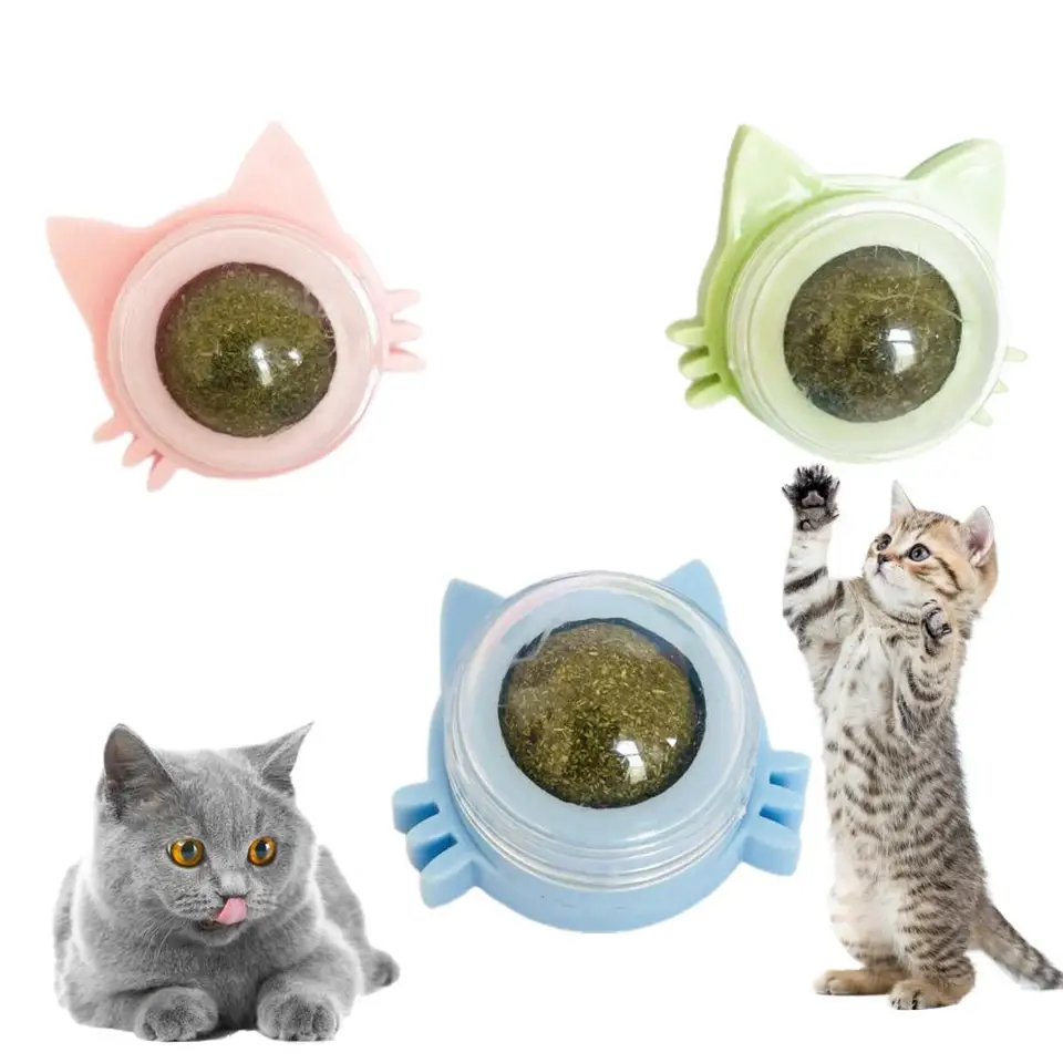 Mačička lízanie hračky Prachový kryt mačiatko mačiatko Candy Licking Snacks Catnip Snack Nutrition Energetika Ball Wall Lall Ball Cat Toy Pet Cat Dodávky