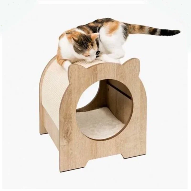 Mačka Scratcher Bed House Cat Letging Frame Tree Tree Little Box Cat Cat Ball Hračky pre mačiatka Pet Lounger Furniture Stry S