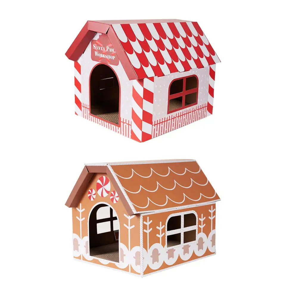 Mačka Scratcher House House pre mačiatko Bunny vianočné darčeky
