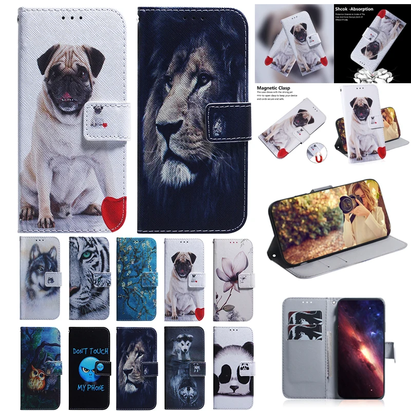 Maľované flip kožené magnetické puzdro pre Samsung Galaxy S24 Ultra S23 S24 Fe S24 S23 S22 Ultra S21 Fe S21 Plus Plus telefónny kryt
