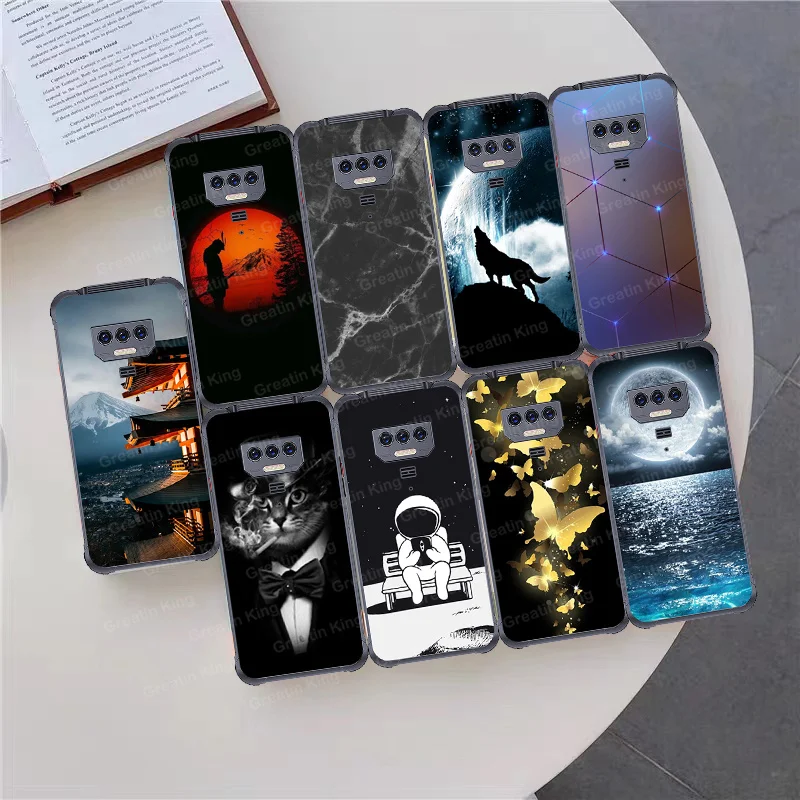 Maľované puzdro pre Cubot Kingkong Power Phone Cover Cover Fashion Style Matte Soft TPU Full Ochranná škrupina