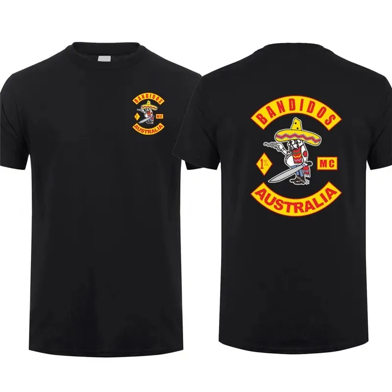 MC Bandidos T tričko Netherlands Australia Kanada T košele Men s krátkym rukávom môže byť prispôsobené vidiecke tričká Tops Tops