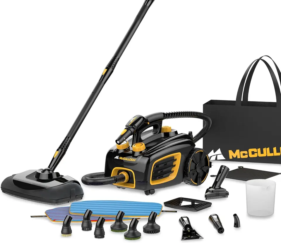 MC1375 Canister Steam Cleaner s 20 príslušenstvom, mimoriadne dlhý kábel, čistenie bez chemikálií pre väčšinu poschodí, počítadiel, appl