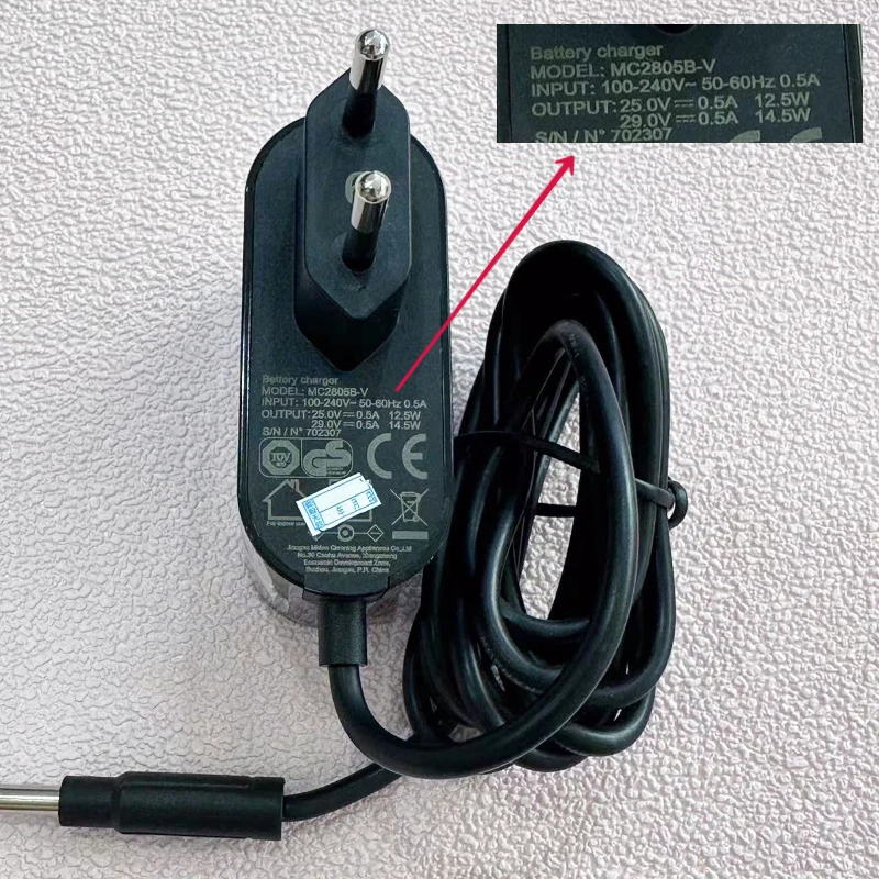 MC2805B-V 0,5A 25V EÚ nabíjačka pre midea vákuum V5 P5S P6 500MA