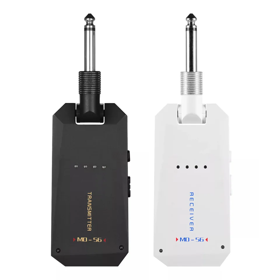 MD-5G Wireless 5.8G Guitar System Nabíjateľný audio vysielač prijímača ISM Band pre zosilňovač elektrických basových gitár
