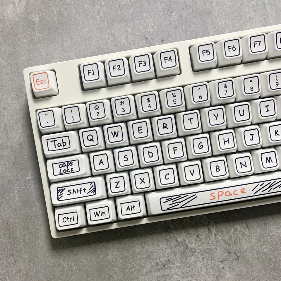 MDA výška guľôčkového uzáveru mechanická klávesnica Diypbt sublimácia Keycap 7u Times Space 75/980/87
