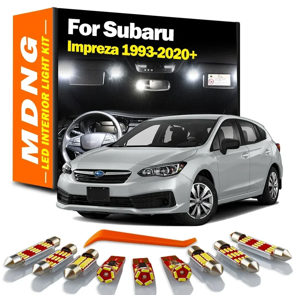 MDNG CANBUS LED interiérová mapa DOME TRUNK Light Kit pre Subaru Impreza 1993-2014 2015 2016 2017 2018 2019 2020+