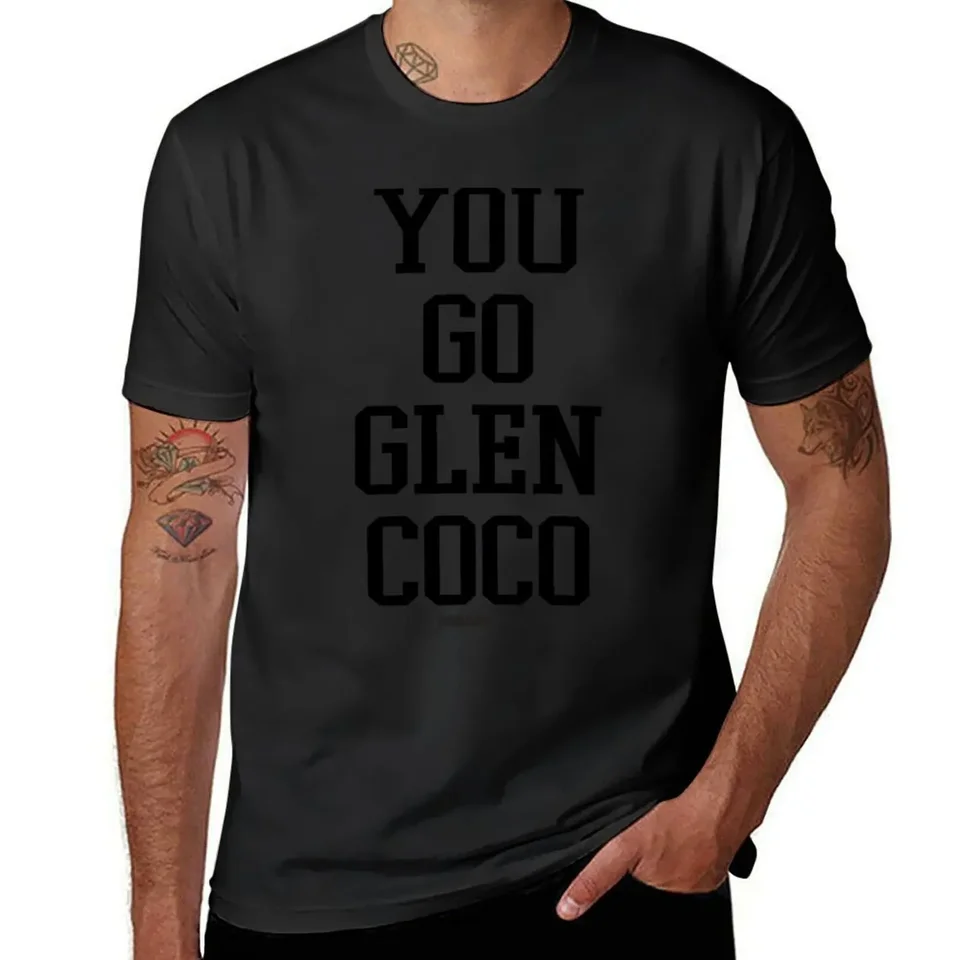 Mean Girls Glen Coco Black Text Stack Tričko Tričko Basketbal Grafické odpaliská letné oblečenie nadmerné čierne tričká pre mužov