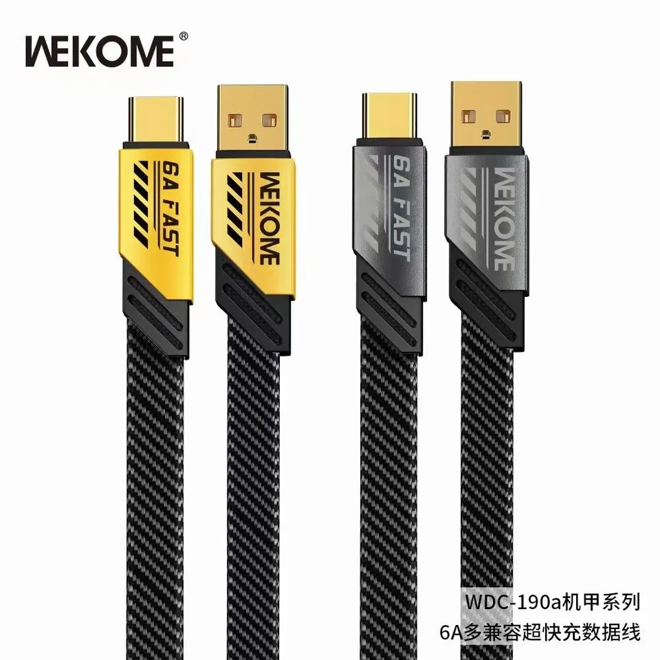 Mecha štýl USB A to C kábel pre iPhone x 11 12 13 14 Android Samsung Oppo Vivo