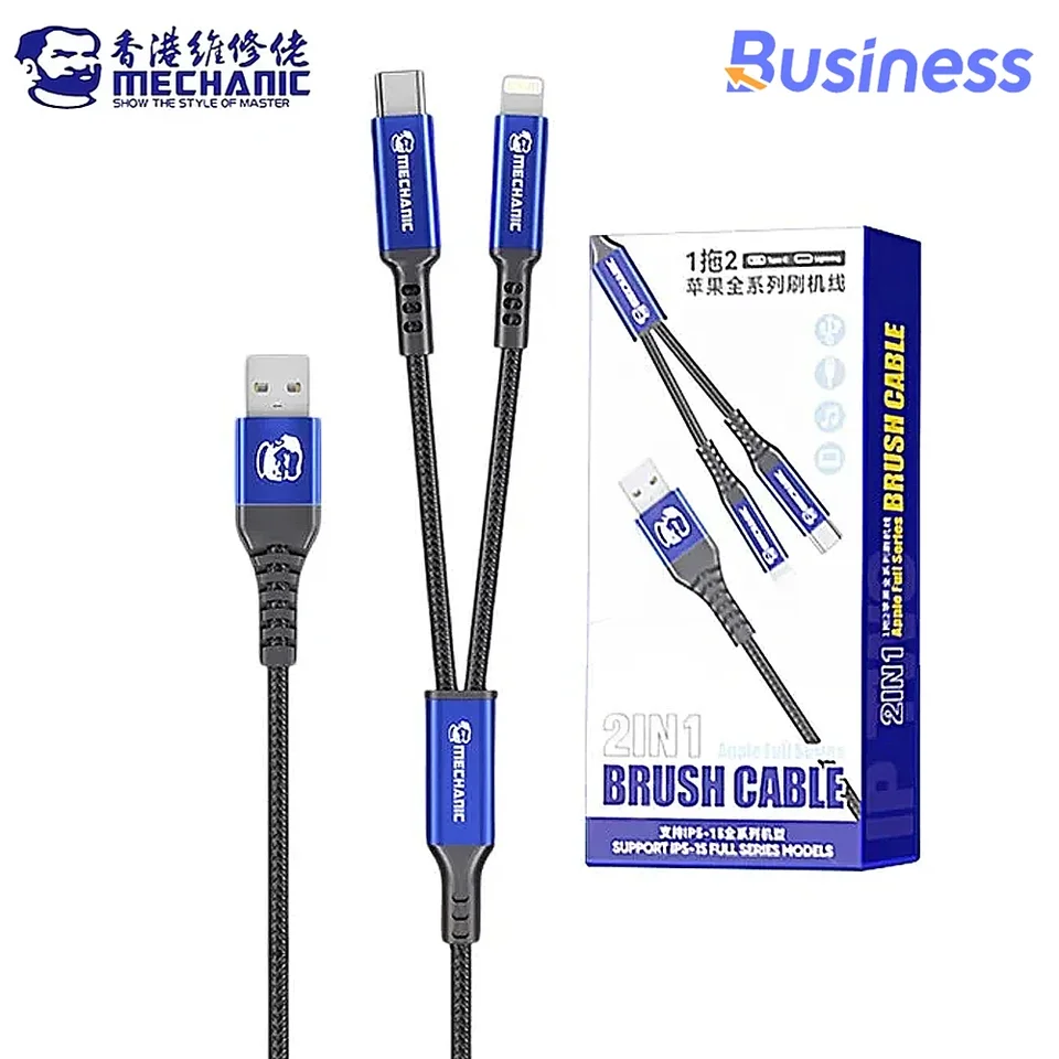 Mechanic 2in1 DFU Recover Cable pre iPhone 6-15 Automatické obnovenie režimu Enginering kábel Lightning Type-C Kábel nabíjania údajov