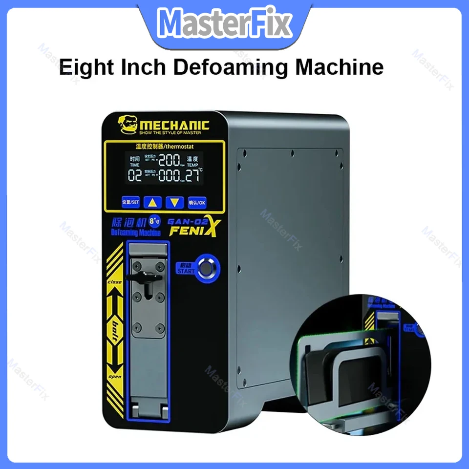 Mechanic Gan-02 Fenix ​​Defoaming stroj pre 8-palcový LCD obrazovka Remover CNC regulácia napätia Jedným kliknutím