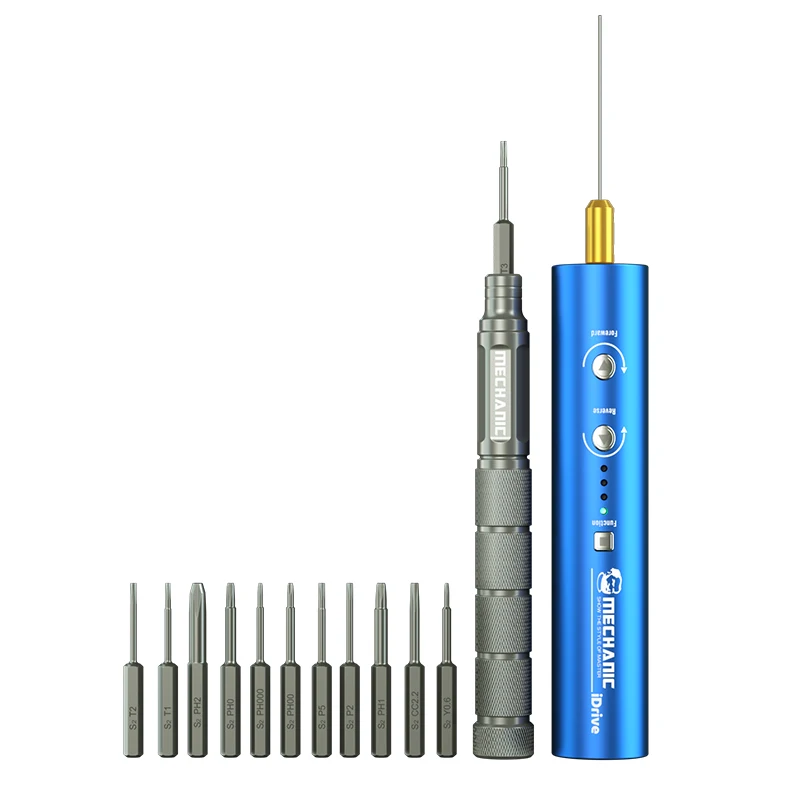 Mechanic Idrive Multifunkcia Elektrický /manuálny skrutkovač sada OCA Glue Remover pre rozloženie mobilných telefónov Presné diely