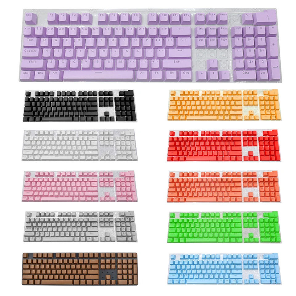 Mechanická klávesnica 104 Doubleshot ABS Space Bar Keycaps Blank Keycaps pre Cherry MX PC Desktop Key Cap Switches KeyCap