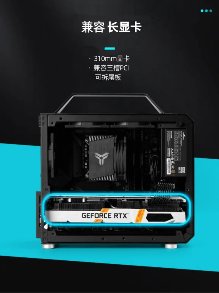 Mechanický hlavný C26 Soundwave Prenosná strana priehľadná stolný počítač ITXMatx