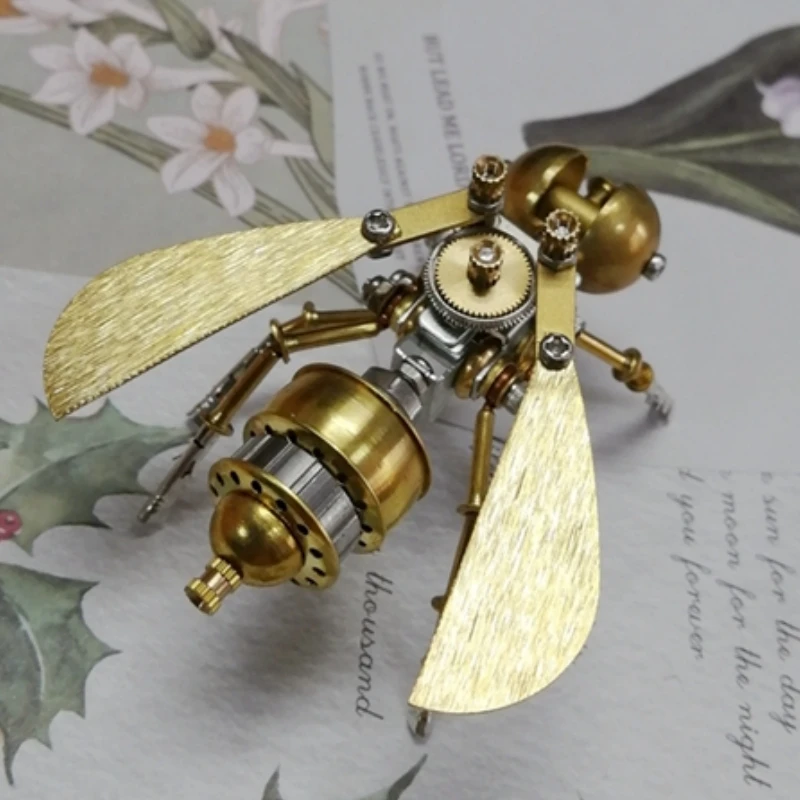 MECHANICKÝ Hmyz včely Model kovov DIY stavebné bloky trojrozmerné montáž 3D puzzle hračky narodeniny darček pre deti dospelých