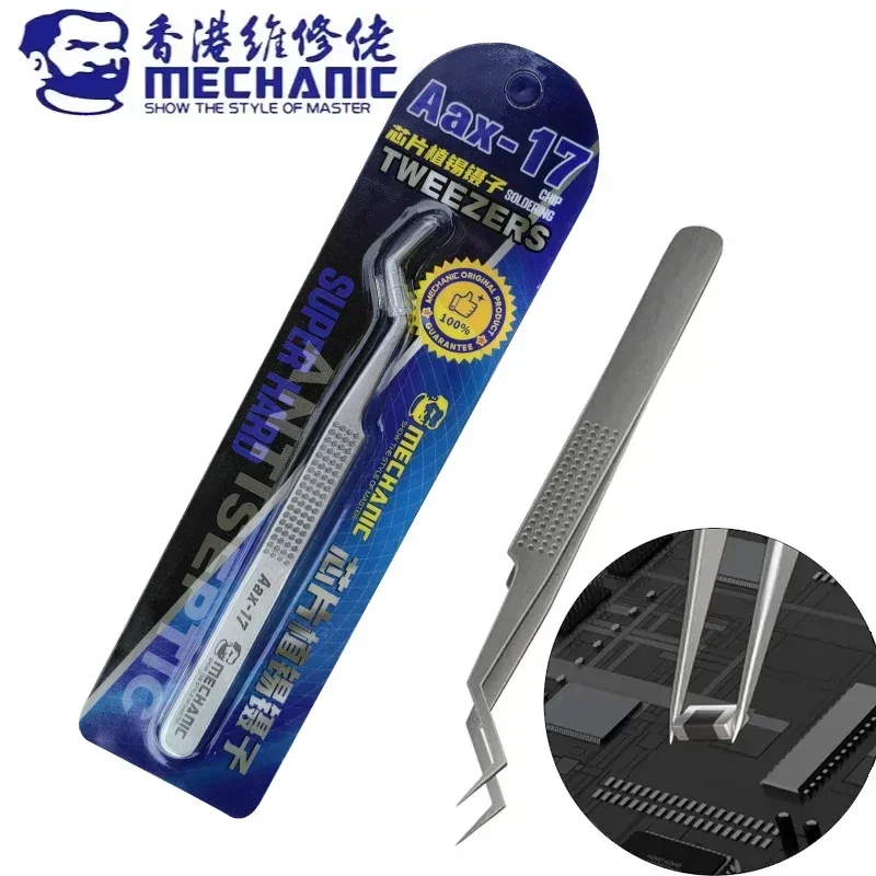 Mechanik AAX-17 polohovacia pinzety na polohu na presné upnutie nekĺzavého plechového drôtu a opotrebenie vyrobené z nehrdzavejúcej ocele