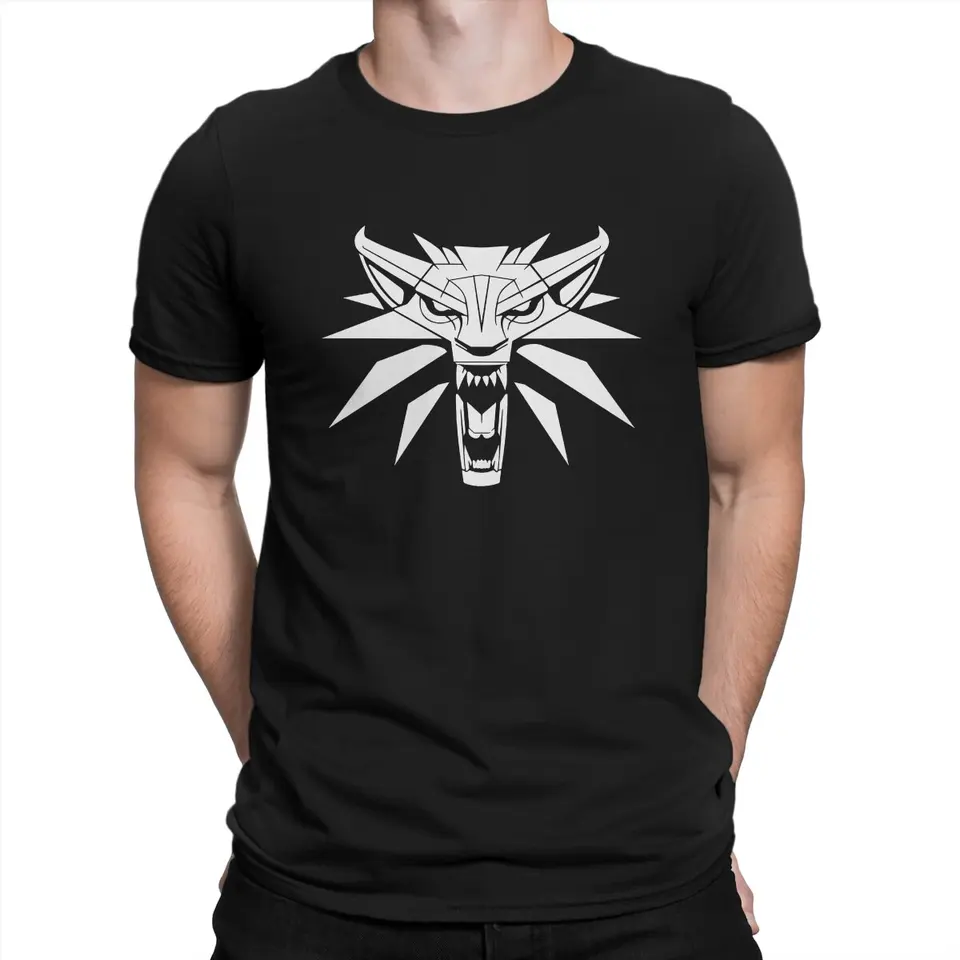 Medaillion Men Tshirt Tshring The Cool Witchers Crewneck s krátkym rukávom tkanina tričko Humor špičkové kvalitné darčeky k narodeninám