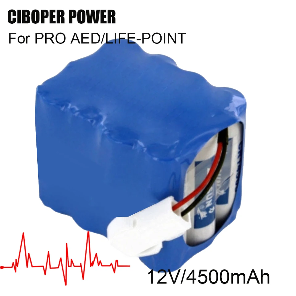 Medical AED Batéria 12cr14505 12V/4500 mAh pre kovy pre kovy 12 V 4,5 Ad
