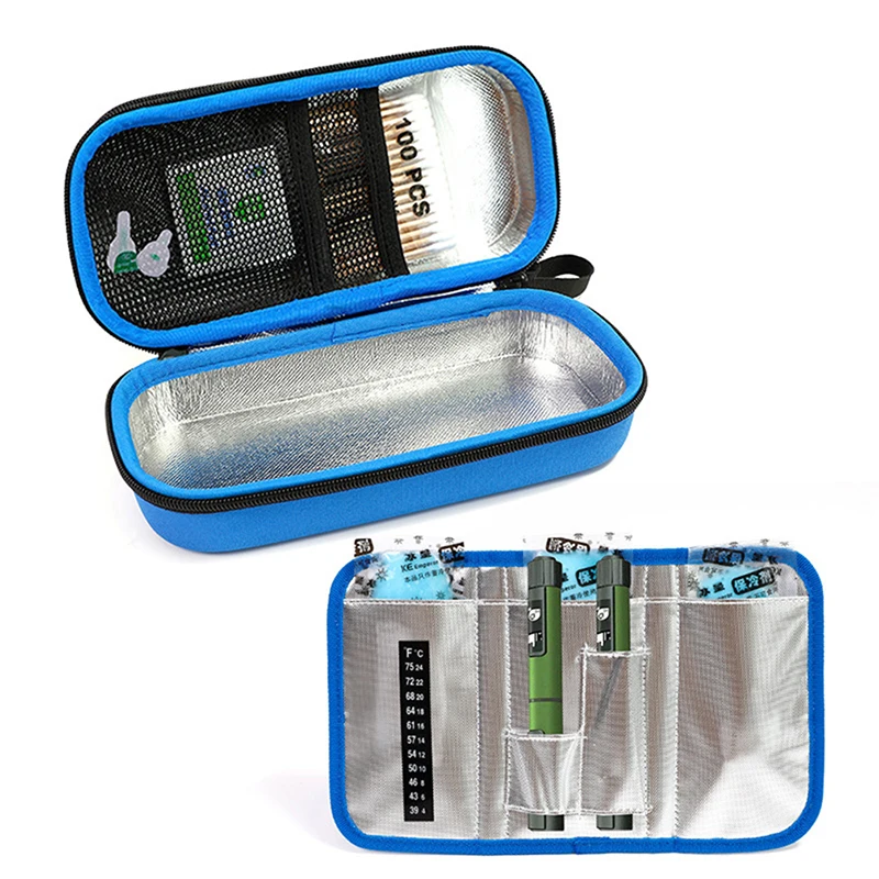 Medical Cool Cooker Pocket Packs Petouch Drug Box pre diabetes ľudí Eva Inzulín Cooling Storage Ochranca vrecko （Žiadne ľadové balenie nové