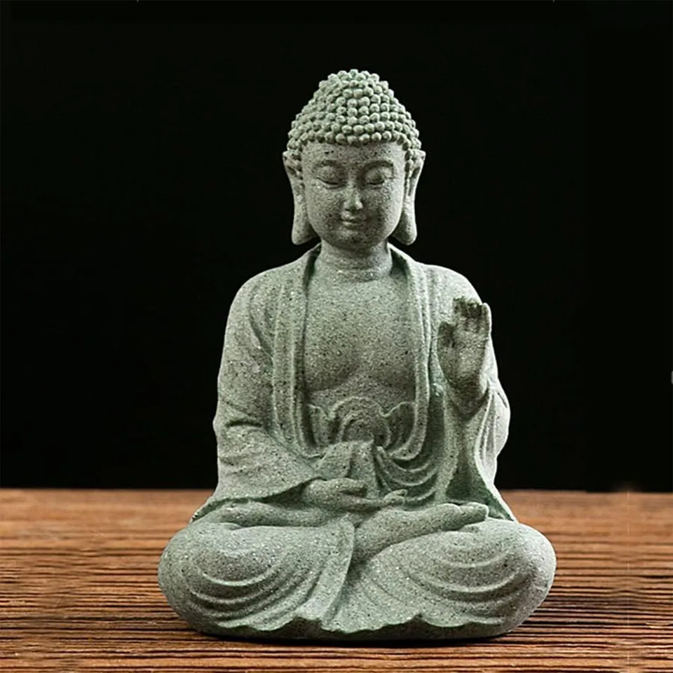 Meditujúca socha socha Buddha Socha kreatívna remeselná stolová socha pre darčeky k narodeninám Novoročné darčeky