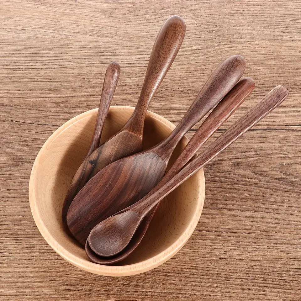 Medové čierne orechové kávové dezerty Darček pre rozruch Spotware Spoons Spoons Rice Scoop Kitchen Dodávky