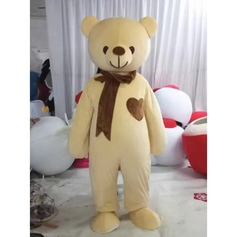 Medveď maskot Teddy vykonáva medvedie rekvizity Cartoon Dolls Dolls Costyes rozsiahle predstavenia udalostí kostýmy