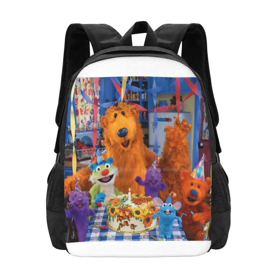 Medveď vo veľkom modrom dome Hot Sale Schoolbag Batoh módne tašky Bear Nella Grande Blu Bear en la Gran Azul B? R im gro?