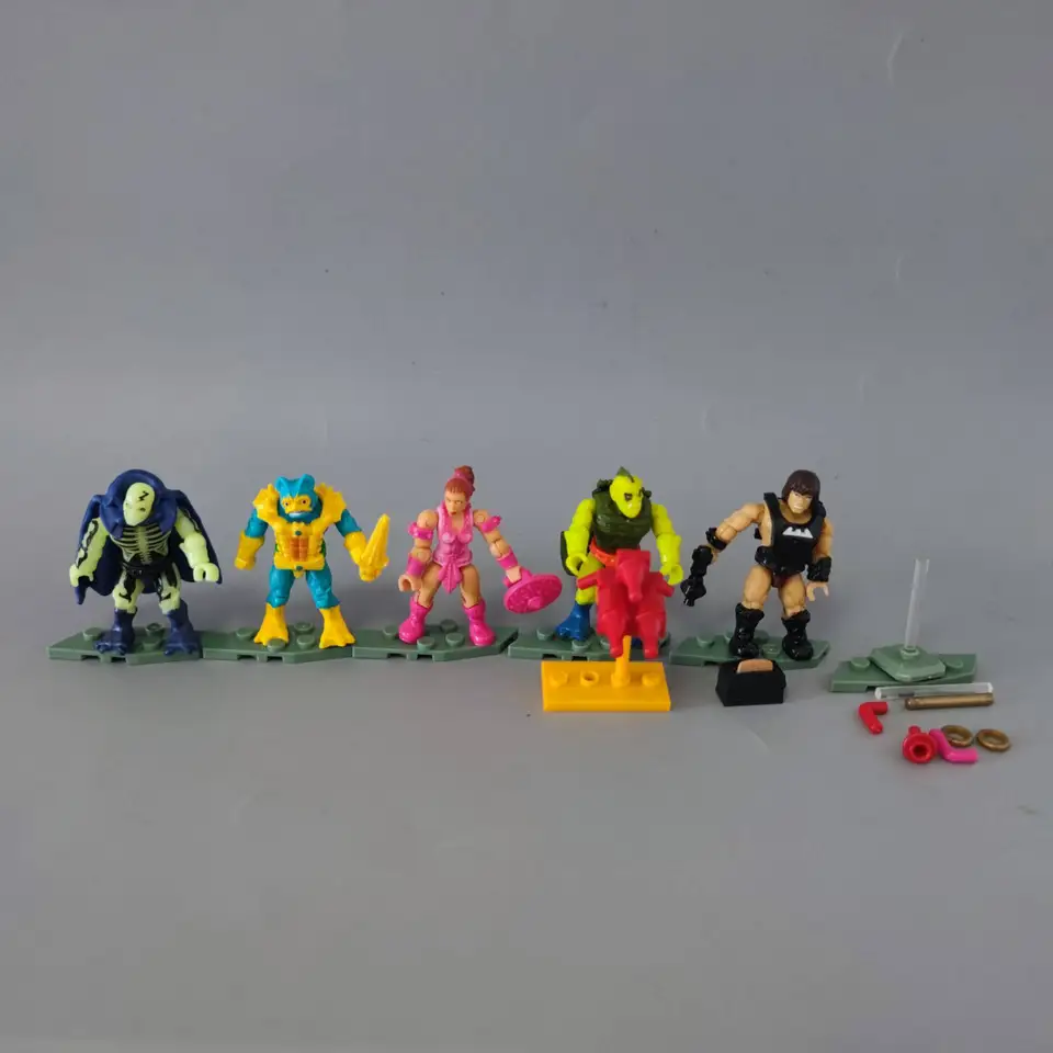Mega Condux Motu He-Man Teela Heman Mer-Man Scarglow Whiplash 2 