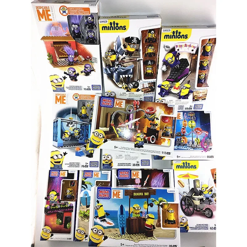 Mega Despicable mes Miniones Akčné figúrky Dave Stuart Cartoon Charact