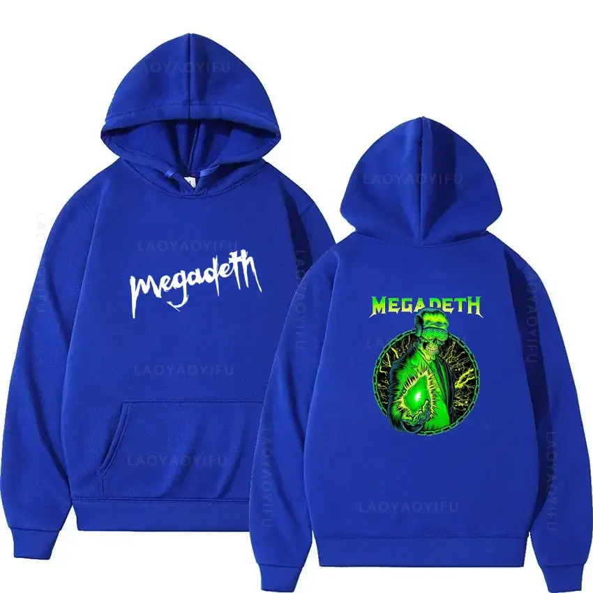Megadethes téma nová v mikinách a mikinách Essentials Hoodie Pullovs s kapucňou pre mužské oblečenie grafické tričko