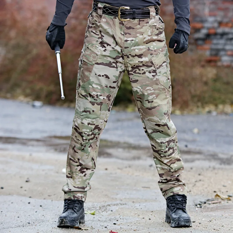 Mege Tactical Joggers Outdoor Ripstop Nákladné nohavice pracovné oblečenie Turistické nohavice Pánske streetwear široké nohavice na ulici Streetwear