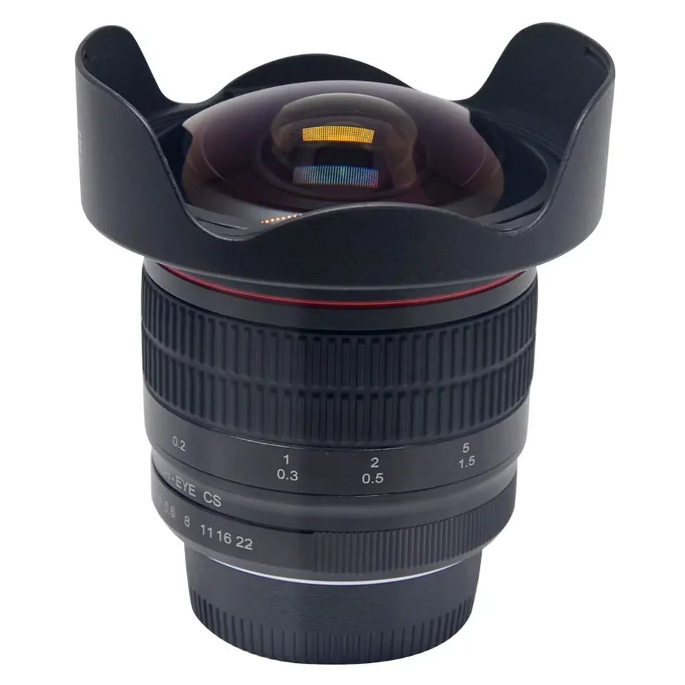 Meike 8 mm f3.5 Ultra Wide Fisheye objektív pre fotoaparáty Canon EOS EF /Nikon F-Mount s APS-C /Full Frame