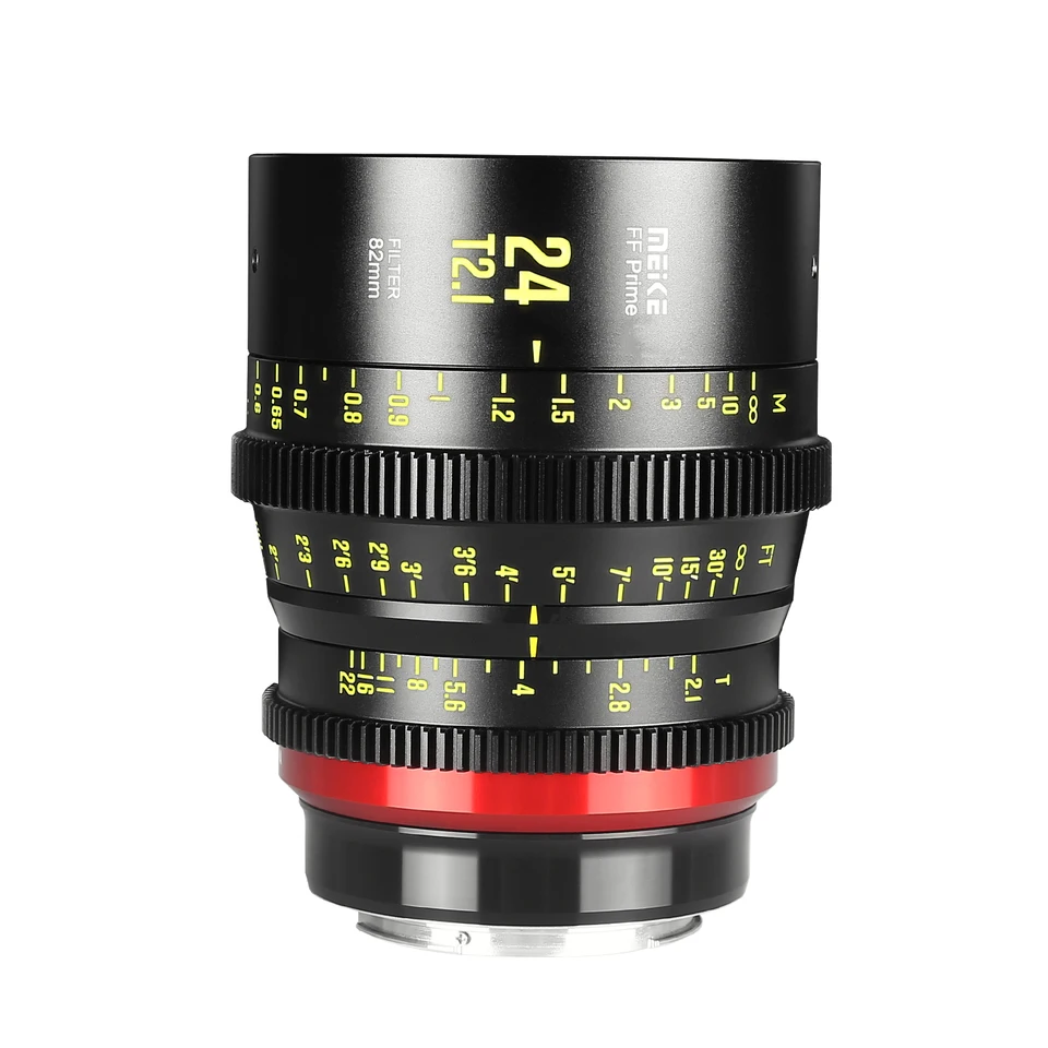 Meike Prime 24 mm T2.1 Cine objektív pre systémy kamery s plným rámcom, ako napríklad Canon C700 C500II, Sony Benátky, Sony FX3 FX6, FX9, Z CA