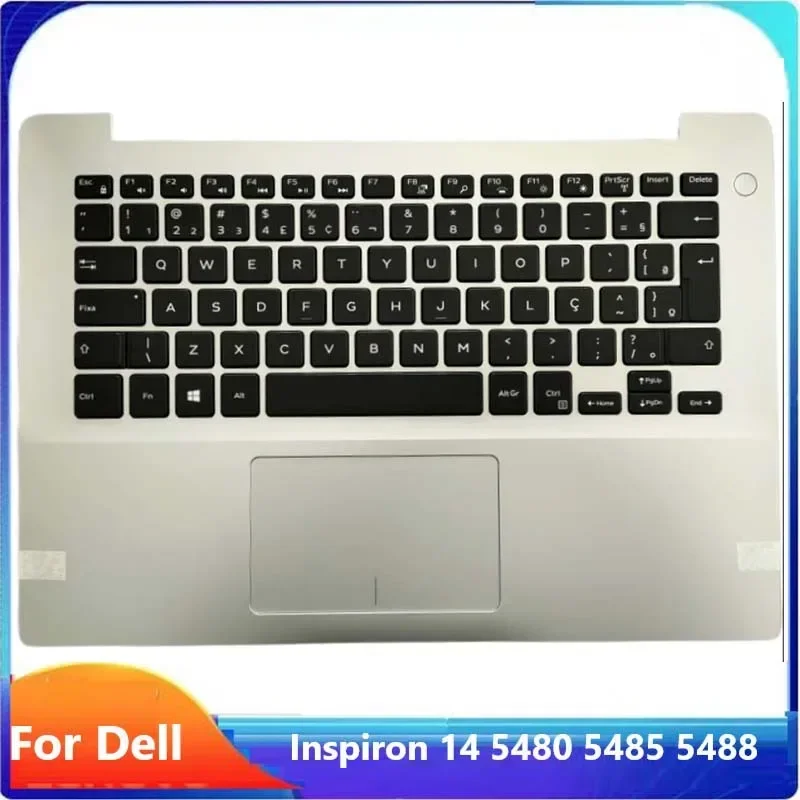 Meirrow New/Org pre Dell Inspiron 14 5480 5485 5488 PalmRest BR Brazília Klávesnica Horný kryt Strieborné, 0DNF8W DNF8W