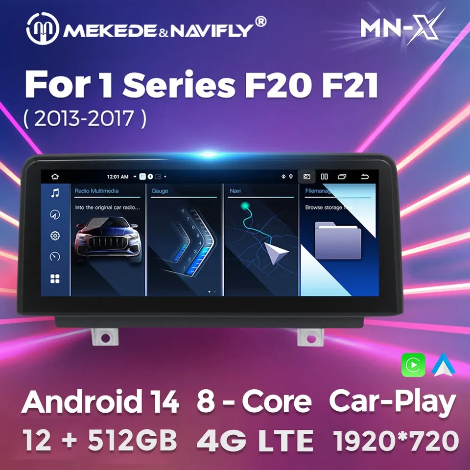 MEKEDE 10.25inch Car Auto pre BMW 1 2 séria F20 F21 F22 F23 2013 - 2017 NBT System Multimedia Player GPS CarPlay Android Auto Auto