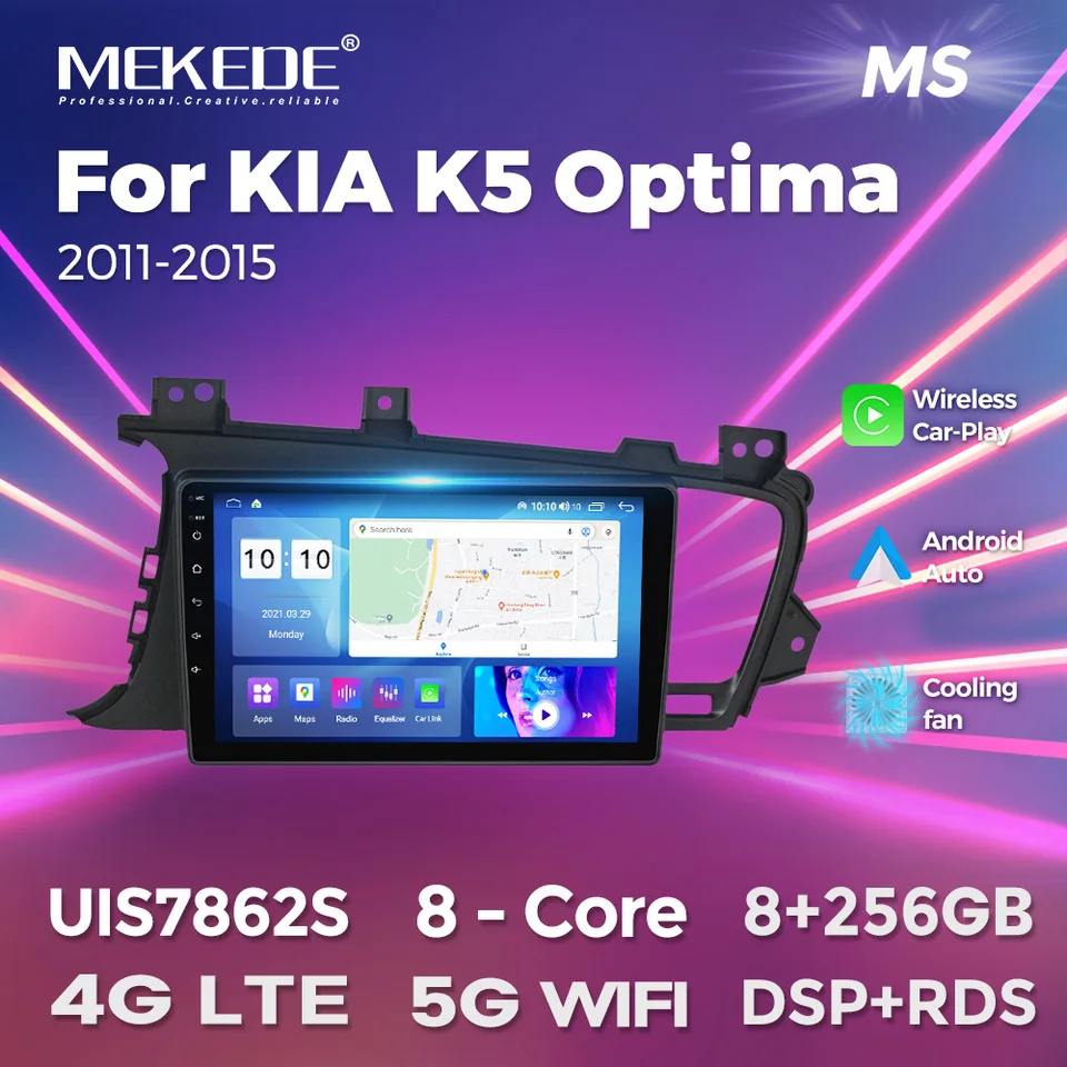 Mekede pre KLA K5 Optima 2011-2015 9inch 8core 8+256g Wireless CarPlay Android Auto Car Radio Multimedia Video Player Navigation