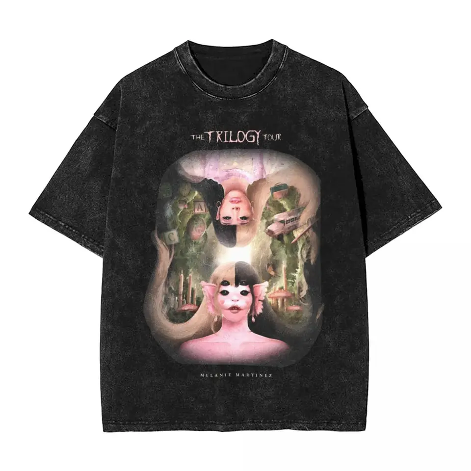Melaried Martinezed the Trilogy Tour Tieň letné tričká 2024 Príležitostné tričko pre bedrové tričko pre muža s krátkym rukávom Print Top Tees