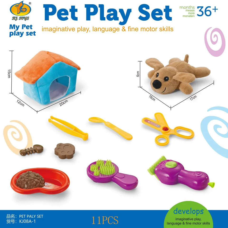 Melissa & Doug skúmať a liečiť domáce veterináre set - Detské veterinárne hry, detské haircut herné set, parné hračky, predstierajte hru
