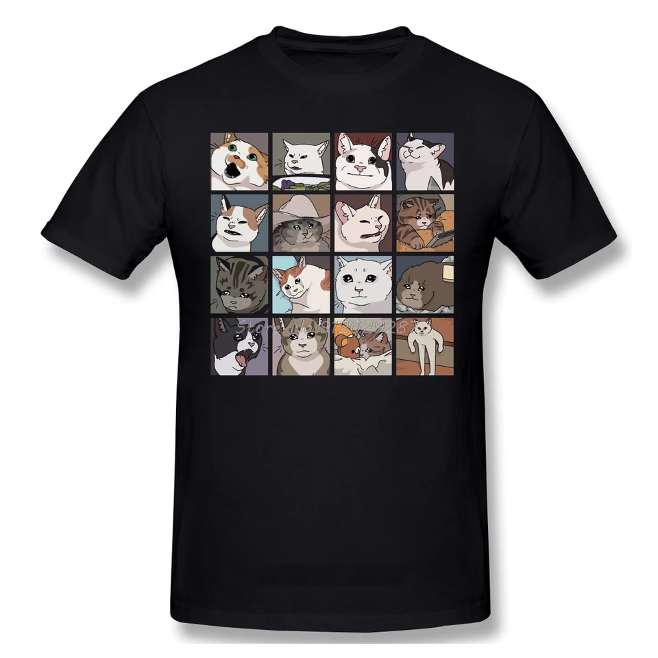 Meme Cats 2,0 košeľa mužov bavlnené tričko s krátkym rukávom Funny mačky a psov humor domáce zvieratá Príležitostné voľné tričko Tričká Streetwear harajuku