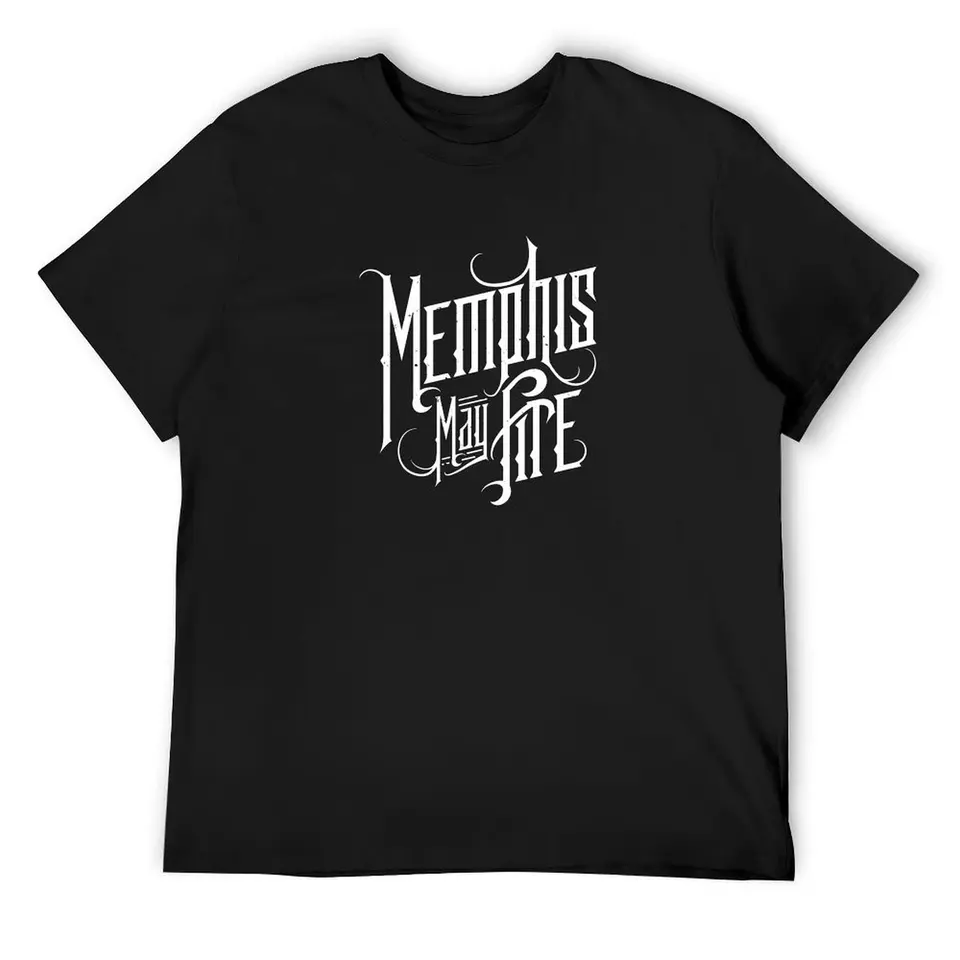 Memphis May Fire Band Tričko Rapper Rapper Grafické odpaliská letné oblečenie chlapci biele s krátkym rukávom tričká