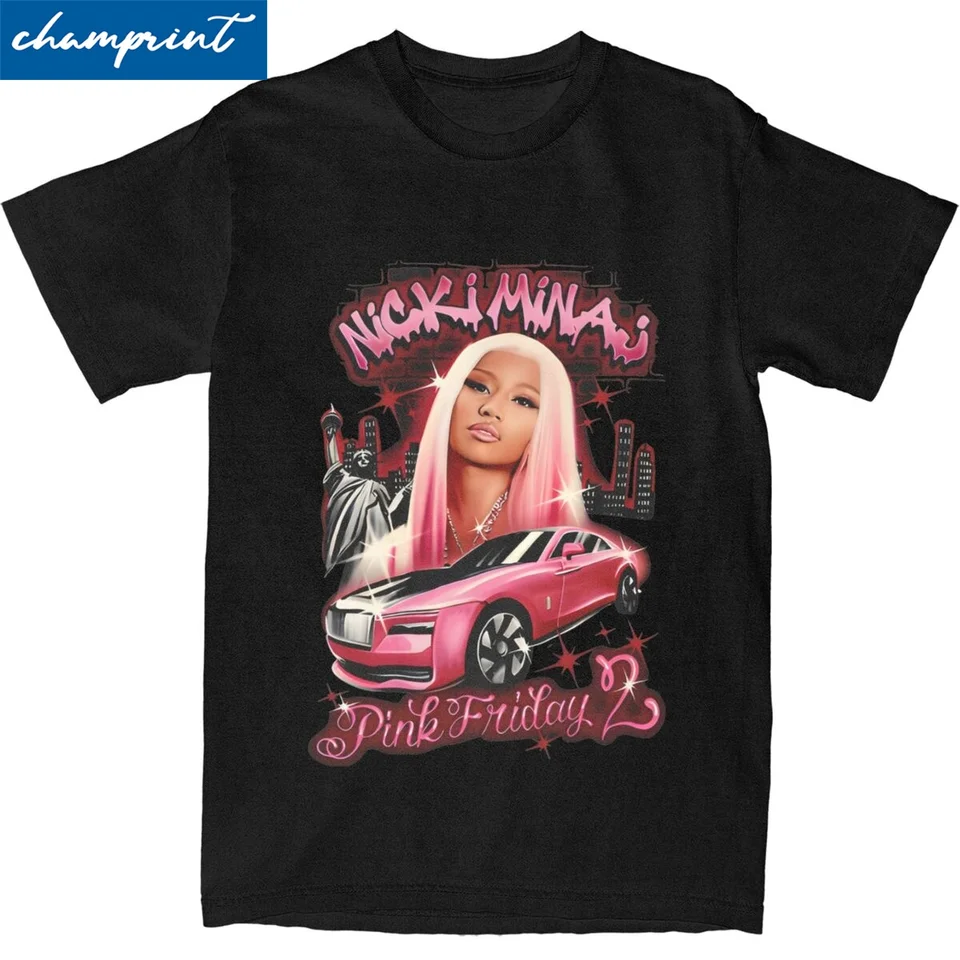 Men Dámsky Pink Friday 2 Tour Nicki Minaj Rapper T Tirls 100% bavlnené oblečenie blázon tričko s krátkym rukávom