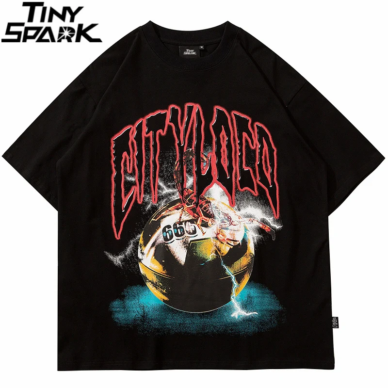 Men hip hop tričko Streetwear Grafické písmeno tlačené tričko 2024 jarné leto harajuku bavlnené neformálne tričko s krátkymi rukávmi vrcholy