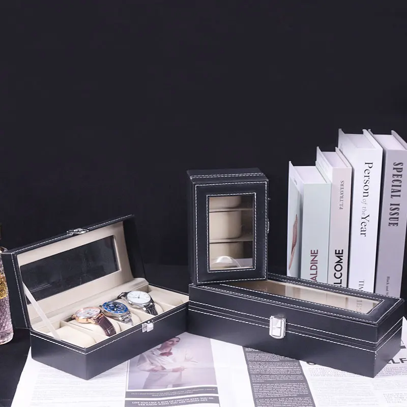 Men je hodinky BoxdustoProof Storage Black Watch Driestka na displej sviatočných darčekov