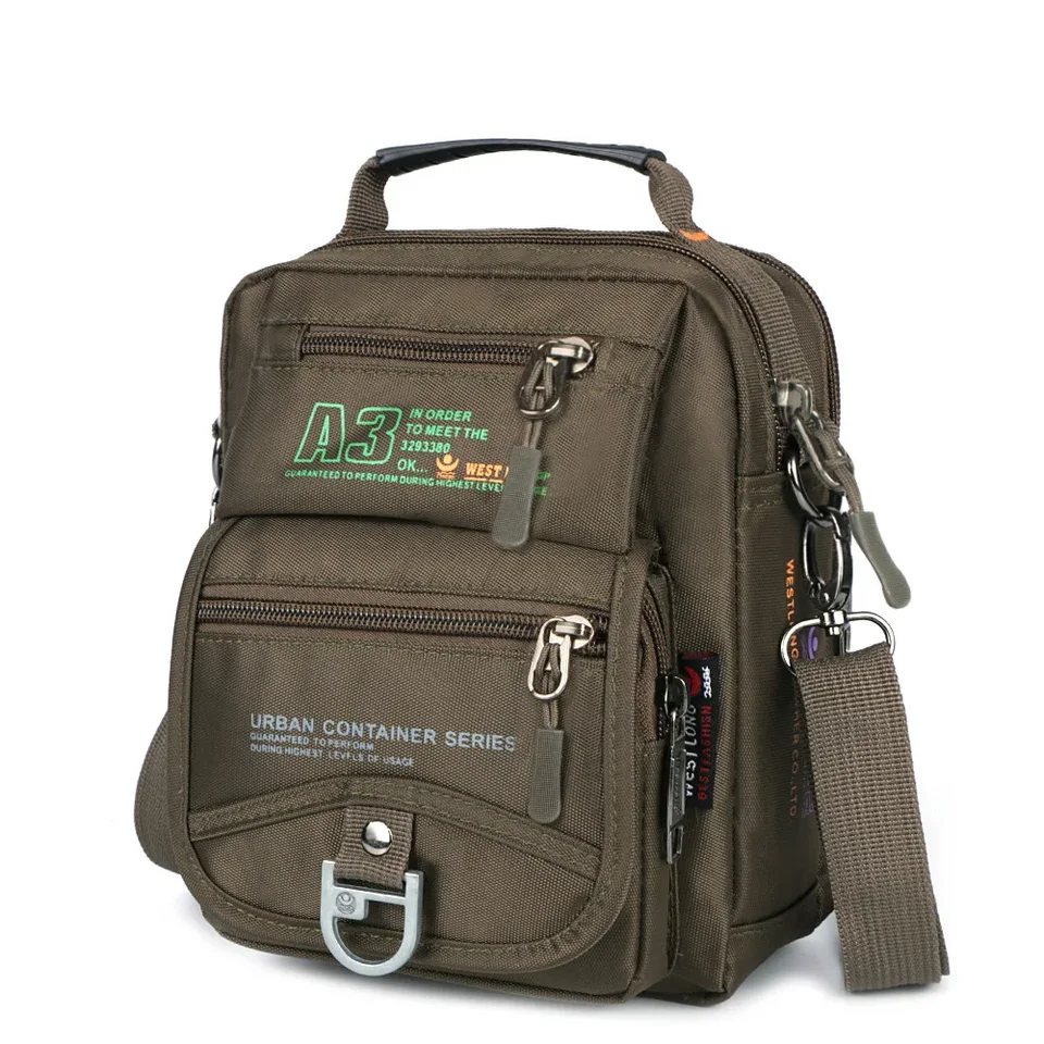 Men Messenger Nylon Bag Outdoor Multifunkčné cestovné vrecká Vodotesné vrecká na ramene 3705 가방 Bolsas para hombre