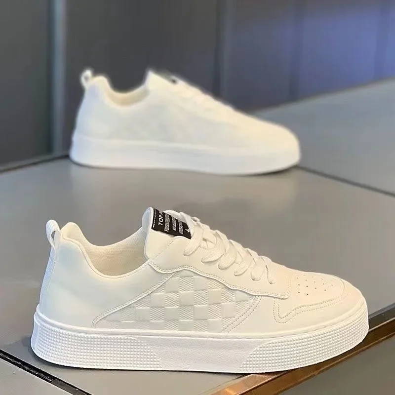 Men Sneaker 2024 Four Seasons Fashion Britský štýl Ploché dno Príležitostné topánky Mužské šnurovanie Platforma Running topánky Tenis Masculino