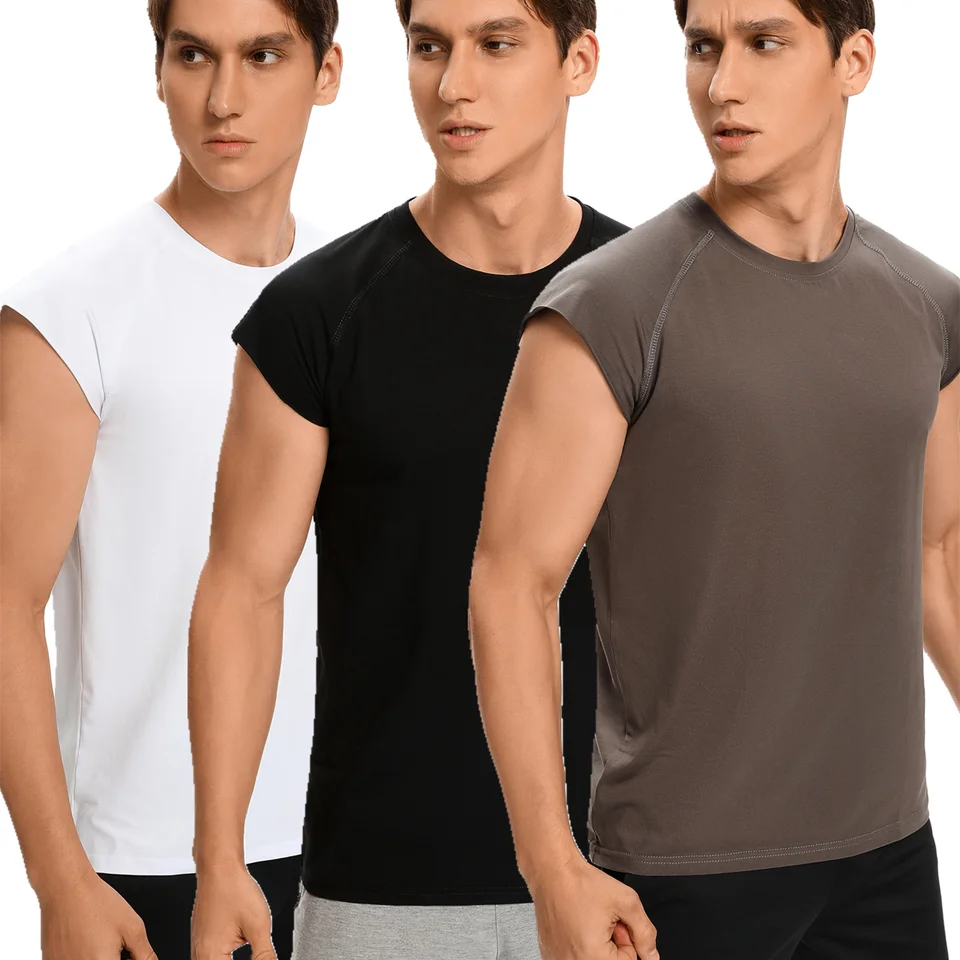 Men Tank košele bez rukávov košeľa letné nádrže Tops topánky bavlnené mužské cvičenie fitnes toprí telesy telocvične oblečenie pánske plodiny top top