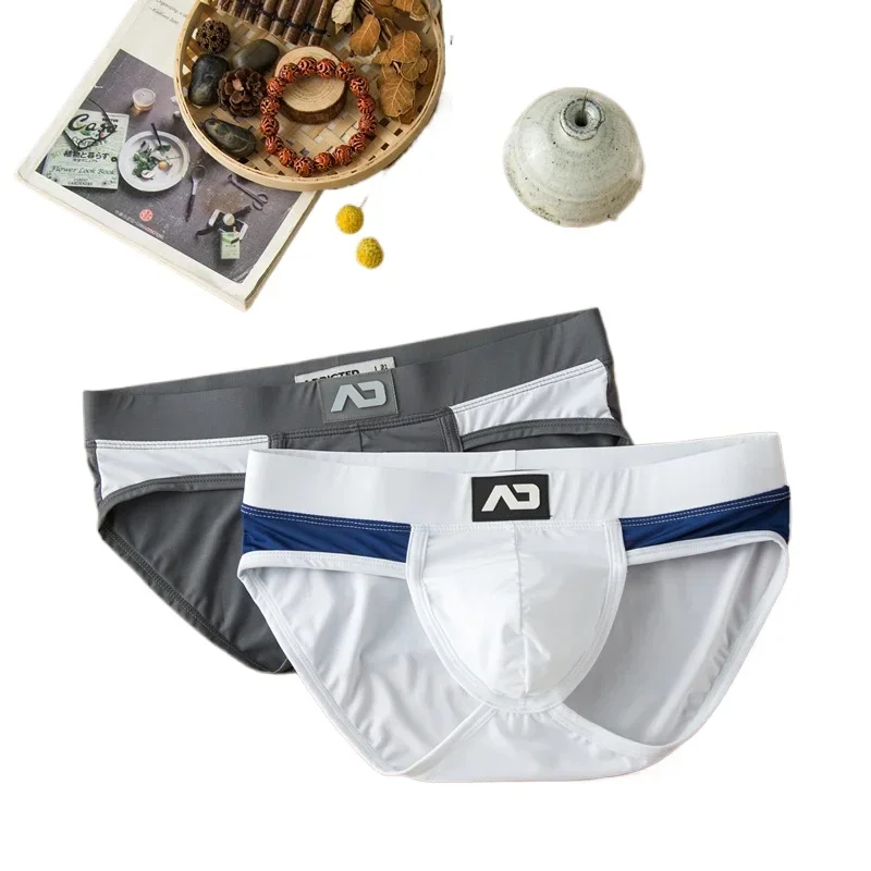 Men; s briefs mužmi s mliekom hodvábne spodné prádlo AD4-M248