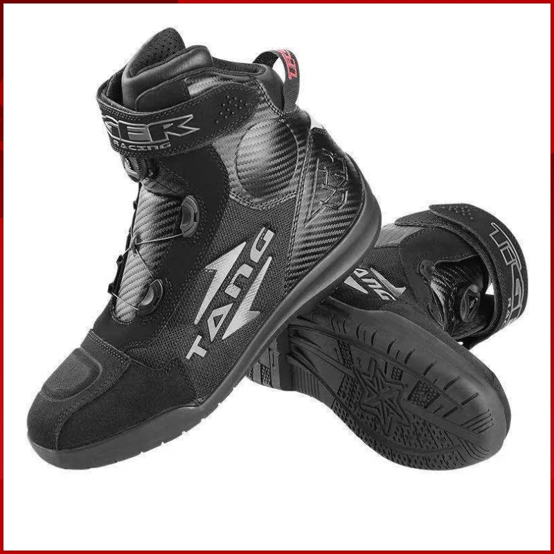 Mens Tiger Brand Motorcycle topánky cyklistické topánky stredne rezané dlhé trubice ochranné topánky zimné vodotesné jazdecké topánky