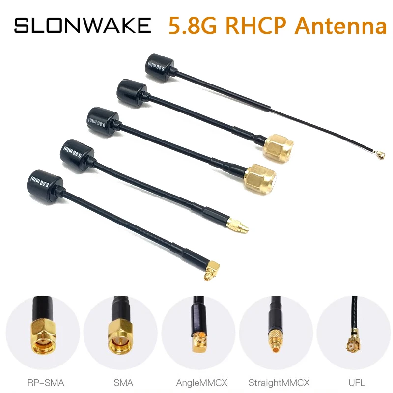 Menšie a ľahšie 5,8 g húb RHCP anténa s vysokým ziskom 2,5DBI SMA/UFL (iPEX1)/mmcx pre FPV QAV RC Quadcopter lepšie ako