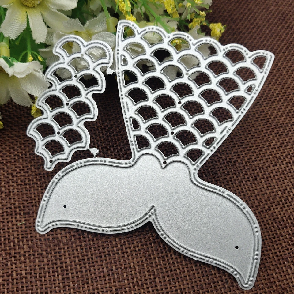 Mermaid Tail Metal Cutting Cutting Dies Ozdobia zo scrapbook die cuts papier remeselnícke remeslá remeslá remeselníky